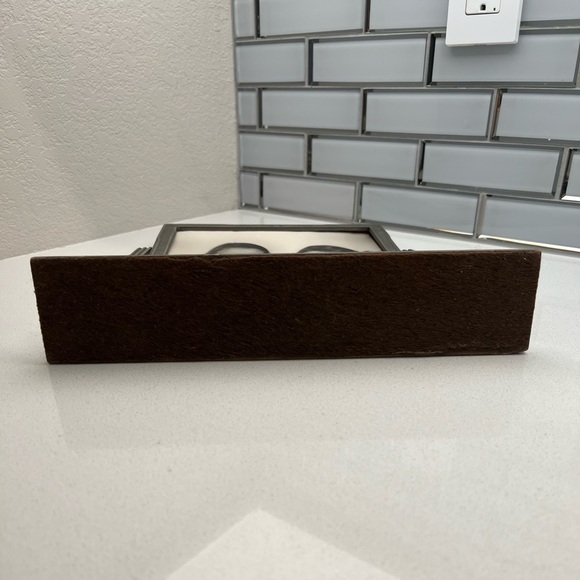 Vintage Art Deco Wood Swing Tilt Picture Frame 1930s Silver Gray - Picture 5 of 16